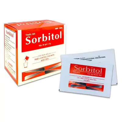 SORBITOL 5G ĐỎ - Điều trị táo bón, khó tiêu (Hộp 20 gói 5g)